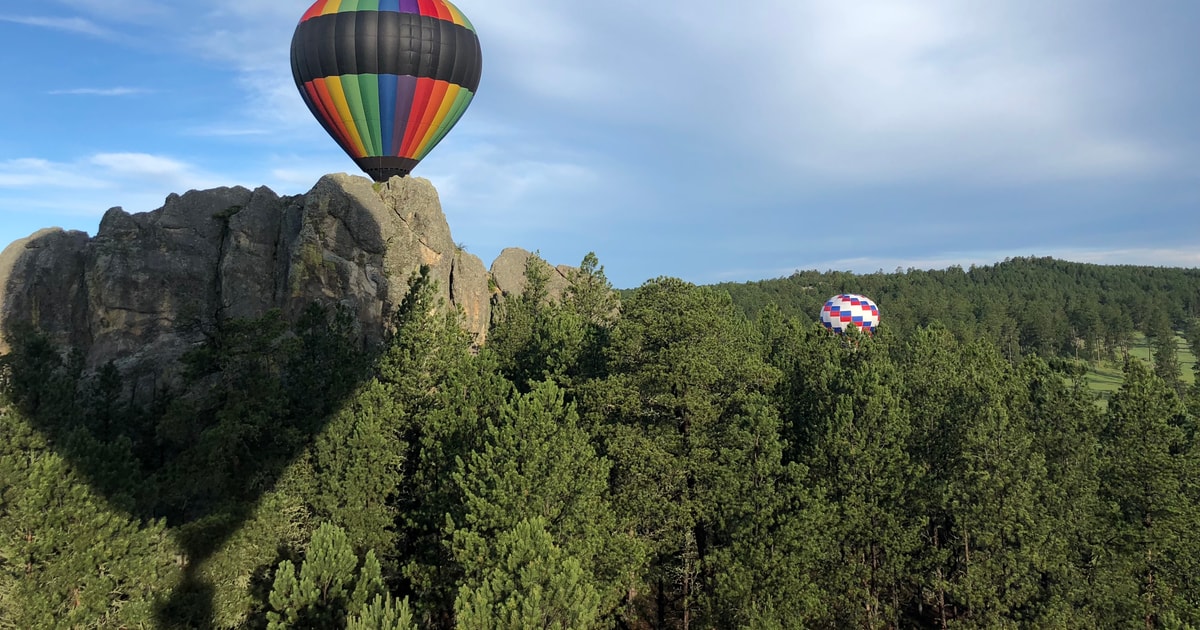 Custer State Park Hot Air Balloon Flight at Sunrise Custer, United