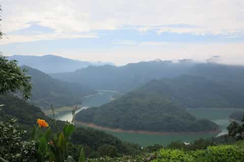 Thousand Island Lake and Pinglin Tea Plantation from Taipei