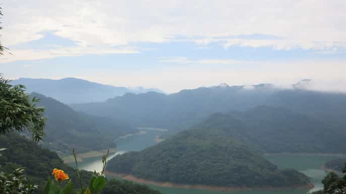 thousand island lake e plantação de chá pinglin de taipei