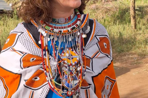 Kulturell rundtur i Maasai-by