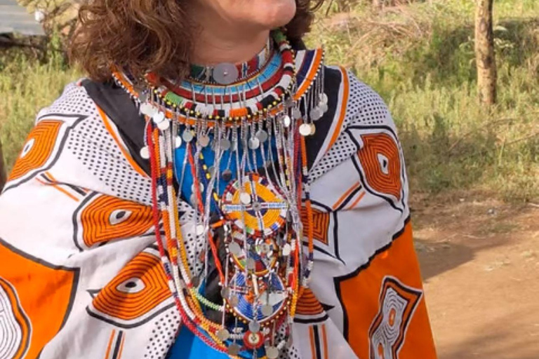 Kulturell rundtur i Maasai-by