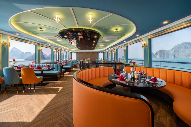 From Hanoi: Halong Bay Day Cruise with Kayak, Cave & Swim Halong Bay Day Cruise from Halong Port (No Transfer)