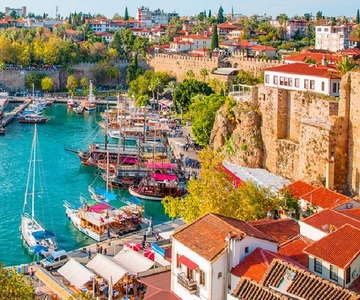 Von der Stadt Side aus: Antalya Altstadt und Tagestour zum Wasserfall