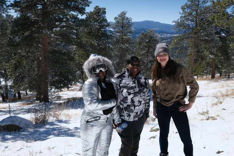 De Denver: Caminhada com raquetes de neve nas Montanhas RochosasCaminhada com raquetes de neve nas Montanhas Rochosas