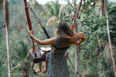 Ubud: visite privée du sanctuaire de la forêt des singes et du Jungle Swing