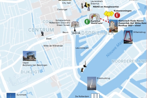 Rotterdam: Markthal Tour, Meet & Taste y Het Witte HuisTour compartido