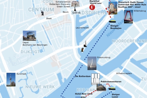 Rotterdam: De Rotterdam, Cube Houses, Watertaxi and Markthal Private Tour