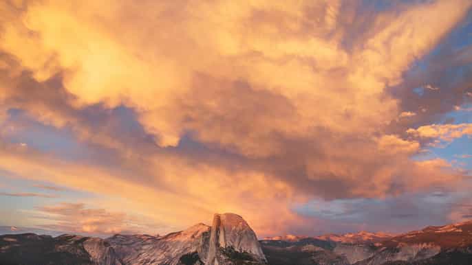 da el portal yosemite sunset hike at sentinel dome