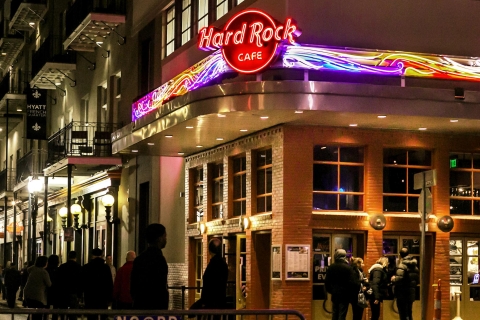 Comida en el Hard Rock Cafe de Nueva OrleansMenú Rock Eléctrico