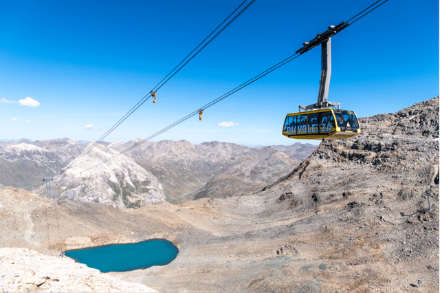 Visit Tirano Bernina Red Train and Cablecar to Diavolezza Refuge in Caspoggio