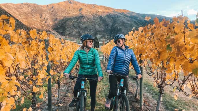 from queenstown selfguided wineries bike tour