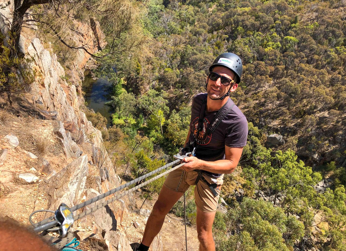 Adelaide: Klatring og abseil i Onkaparinga National Park