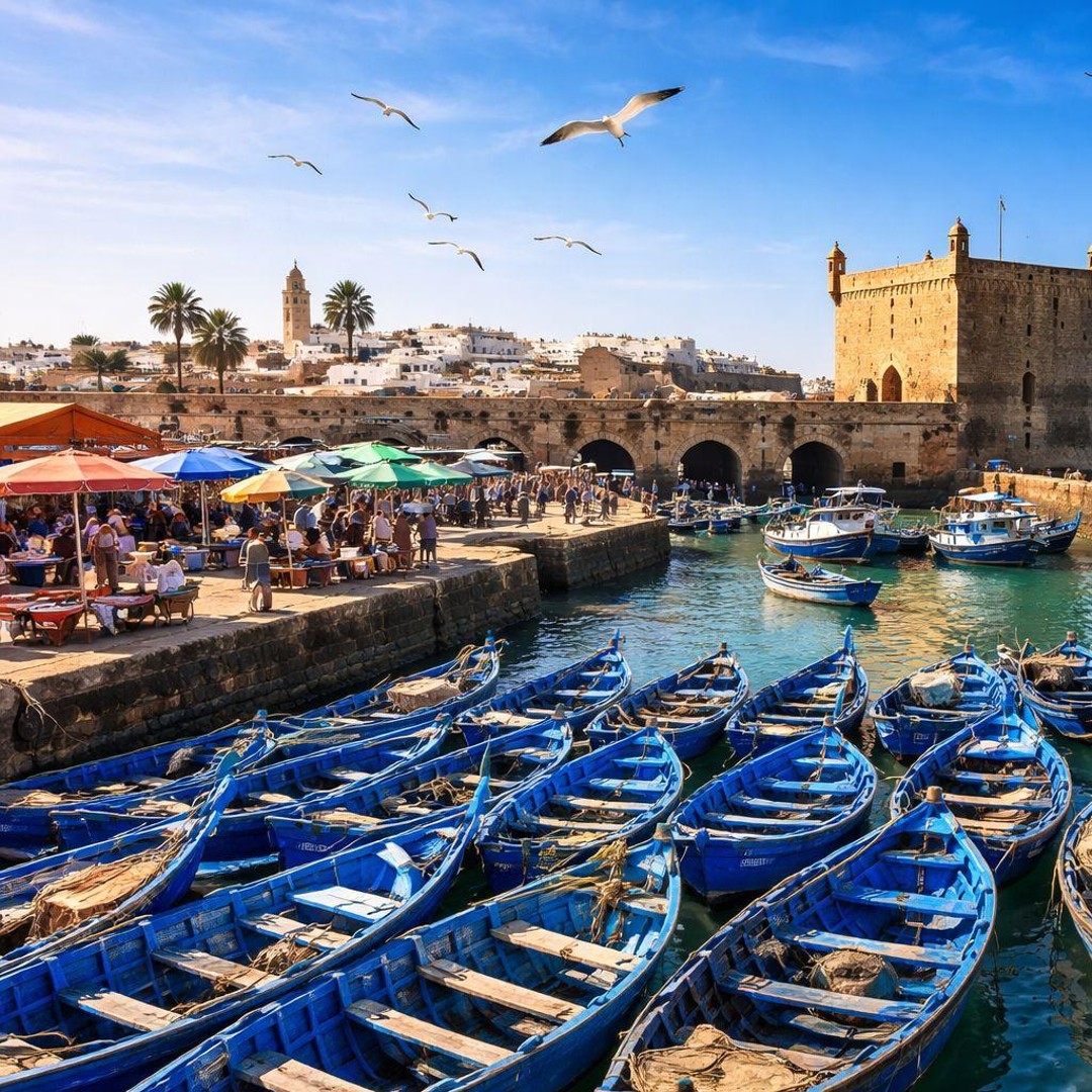 Marrakech : visite d'une journée sur la côte d'Essaouira, UNESCO et plage - medina