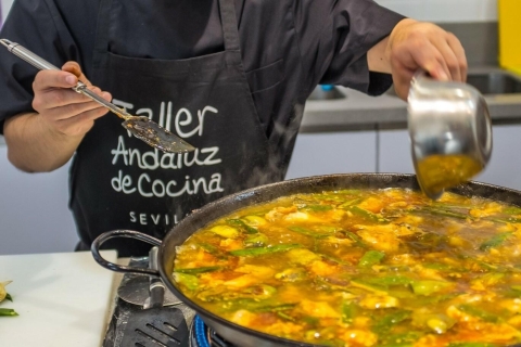 Sevilla: Clase de Cocina Española de 3,5 Horas y Visita al Mercado de Triana