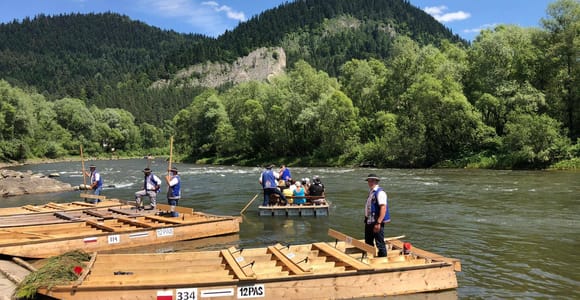 From Kraków: Dunajec River Rafting with Hotel Pickup