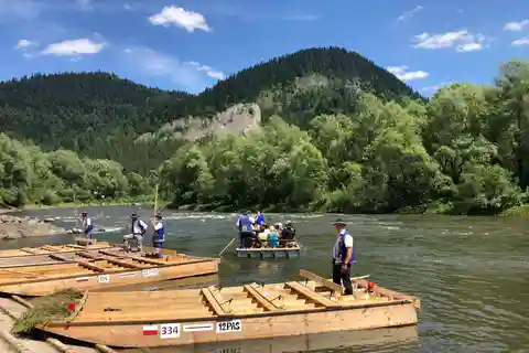 De Cracóvia: Rafting no rio Dunajec com embarque no hotel