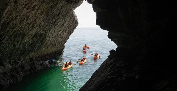 Arrábida Kayak Tour from Lisbon or Sesimbra — Small Group