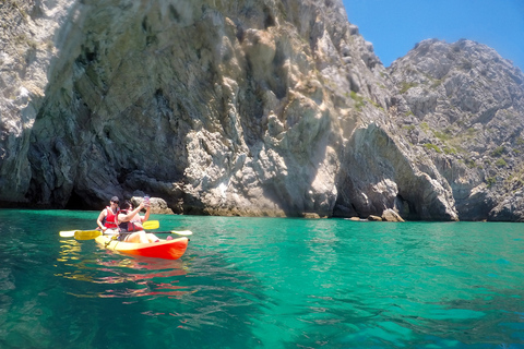 Depuis Lisbonne : Excursion en kayak au parc d'ArrabidaCircuit avec transport depuis Lisbonne