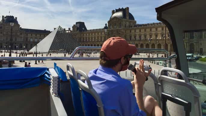 paris visite en bus à ciel ouvert en français