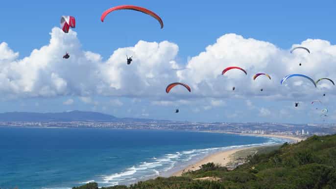 from lisbon paragliding tandem flight