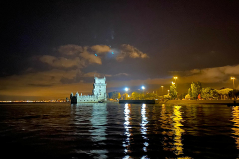 Lissabon: Segeltur på natten