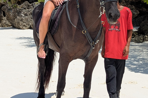 Zanzibar: Beach Horse Riding At Jambiani With Hotel Pick up PRIVATE TOUR WITH HOTEL PICK UP & NO ENTRY FEE INCLUDE