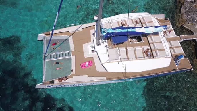 from saint pauls bay beaches and bays by catamaran