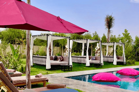 From Marrakesh: Pool Day Pass in Atlas Mountains with Lunch Refreshing Pool Escape: Enjoy Lunch and Easy Pickup