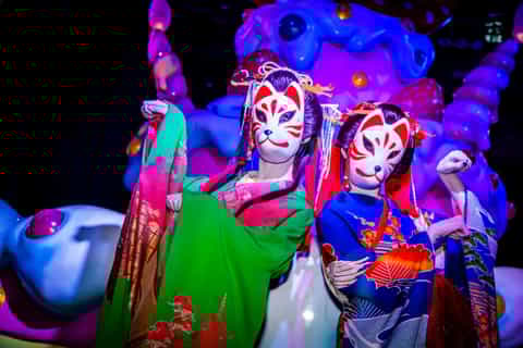 tokyo entry kawaii monster cafe for oiran night show