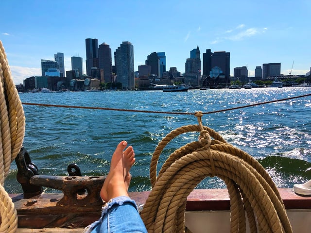 Boston: Tall Ship Harbor Sail mit Brunch-Option am Wochenende