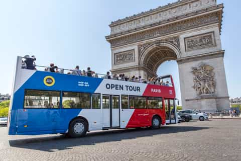 Paris: Hop-On Hop-Off Open-Top Bus Day Pass & Night Tour