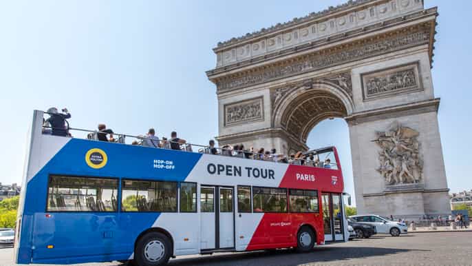 paris passe de dia e passeio noturno em ônibus panorâmico