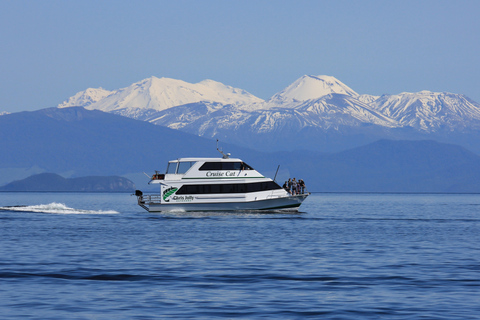 Lac Taupo : croisière de 1,5 h aux Maori Rock Carvings