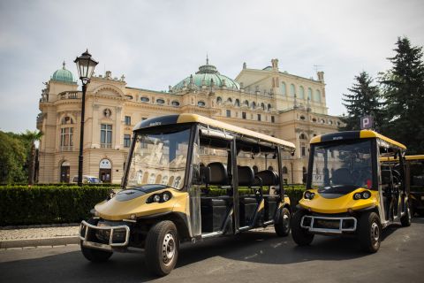 Krakow: Bytur med golfvogn med lydguide