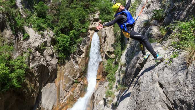 depuis split canyoning extrême sur la rivière cetina