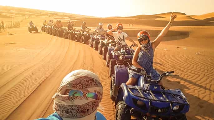 dubái safari quad paseo en camello y campamento al khayma