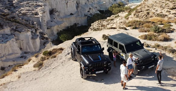Jeep Milos Day Adventure: Premium Island Highlights & BBQ