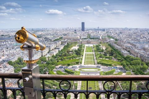 Eiffeltornet: Guidad rundtur till andra nivån (med trappor) och toppen (med hiss)