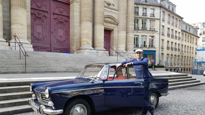 paris 1hour tour in a vintage car