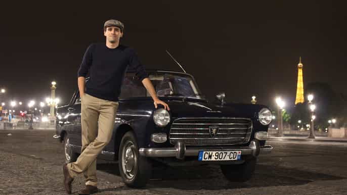 paris 1.5hour vintage car night tour