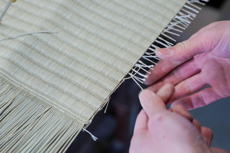 Nara: Tatami-Making Workshop with Tea and Sweets