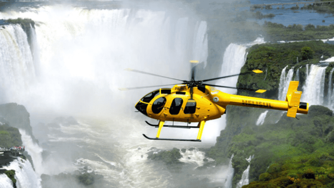helicopter ride over the iguazu falls admission ticket