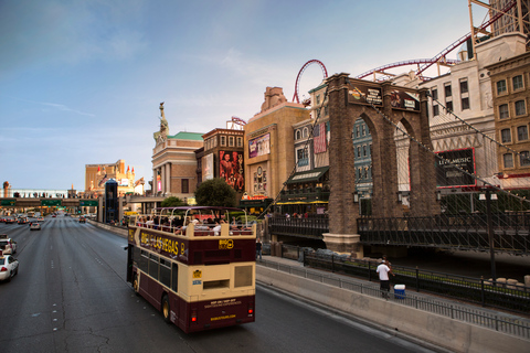 Las Vegas: Tour de ônibus hop-on hop-off Sightseeing Tour de ônibus hop-on hop-off em ônibus abertoIngresso de 3 dias com opção de entrada no High Roller ou no Neon Museum