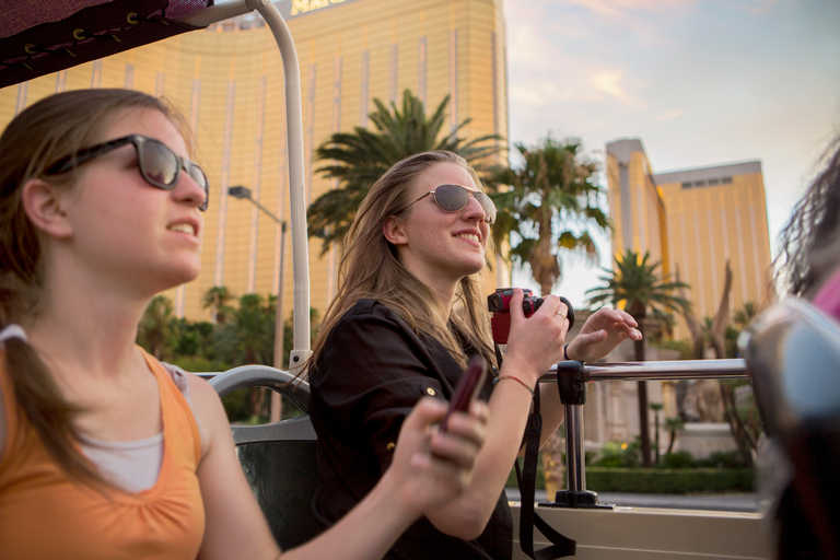 Las Vegas: Tour de ônibus hop-on hop-off Sightseeing Tour de ônibus hop-on hop-off em ônibus abertoIngresso de 3 dias com opção de entrada no High Roller ou no Neon Museum