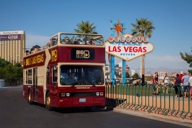 Las Vegas: Tour turístico con paradas libres en autobús descapotable