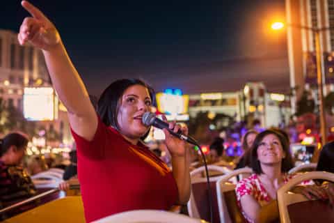 Las Vegas 3-Hour Night Tour by Open-Top Bus