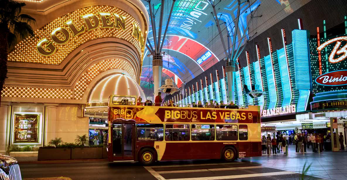 Las Vegas: tour nocturno de 3 h en autobús descapotable
