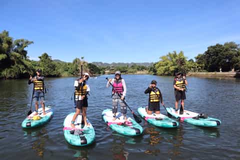 kanchanaburi stand up paddle boarding sul fiume kwai