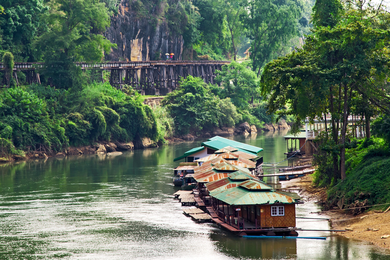 Bangkok: Kanchanaburi, río Kwai y recorrido en tren por la muerteTour privado en ingles