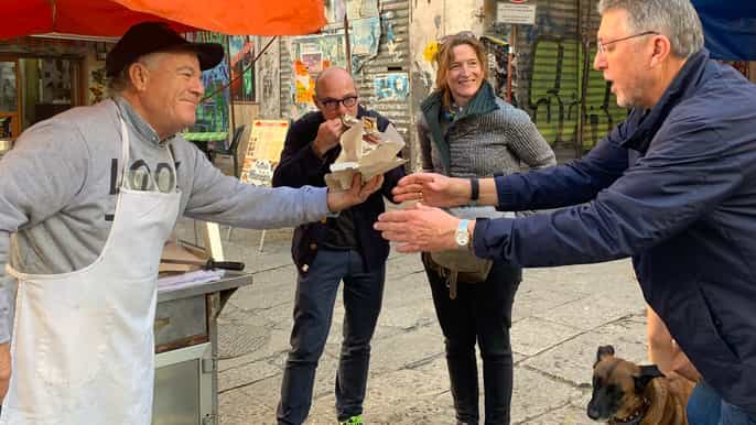 palerme visite de 3 h street food et marché local